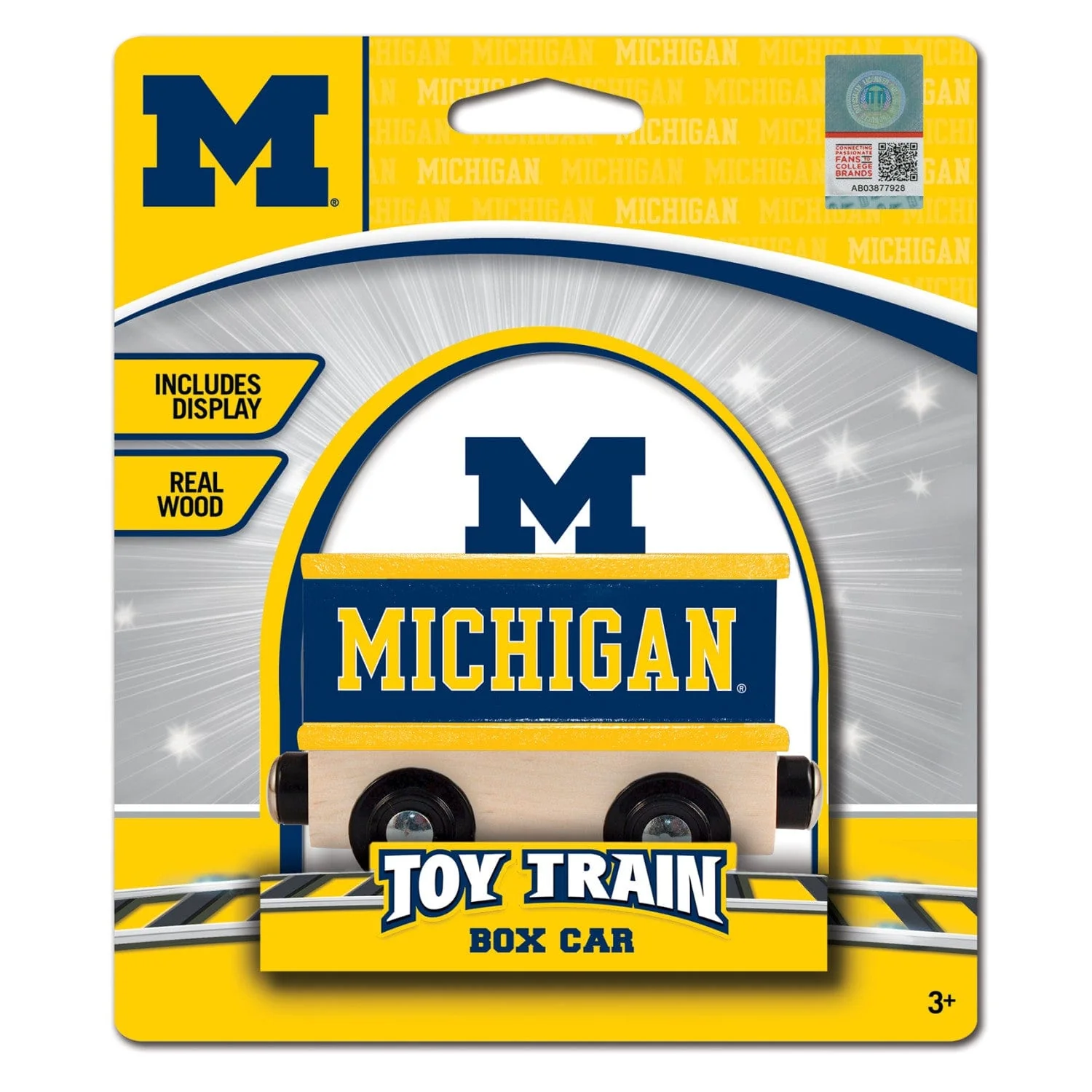 Michigan Wolverines Toy Train Box Car - Image 2