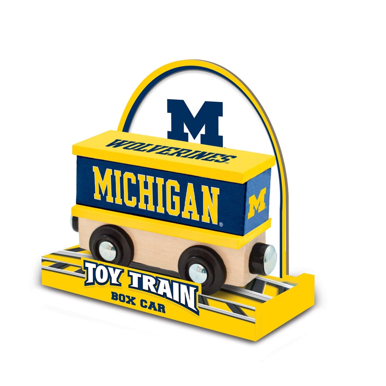 Michigan Wolverines Toy Train Box Car - Image 3
