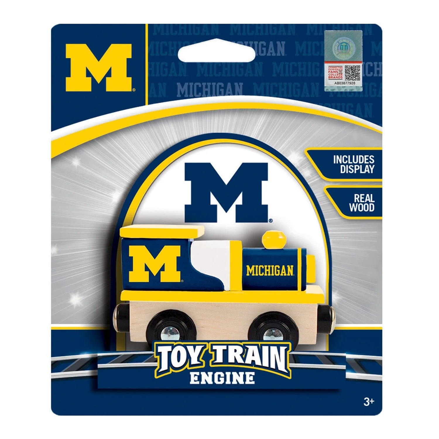 Michigan Wolverines Toy Train Engine - Image 2
