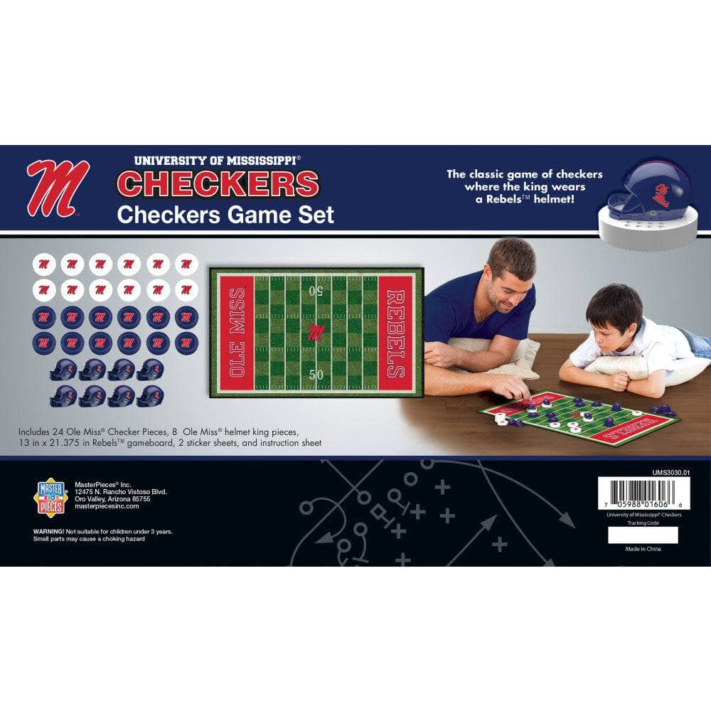 Ole Miss Rebels Checkers Board Game - Image 3