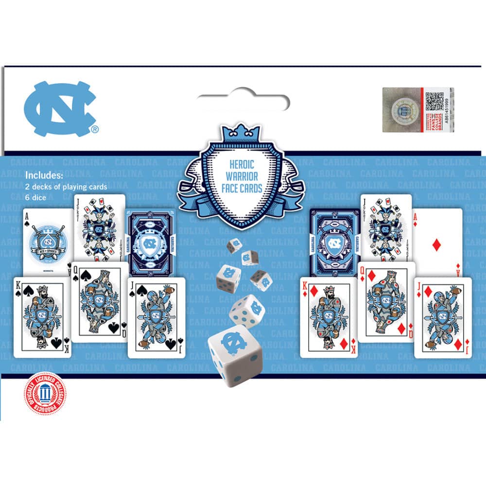 UNC Tar Heels - 2-Pack Playing Cards & Dice Set - Image 3