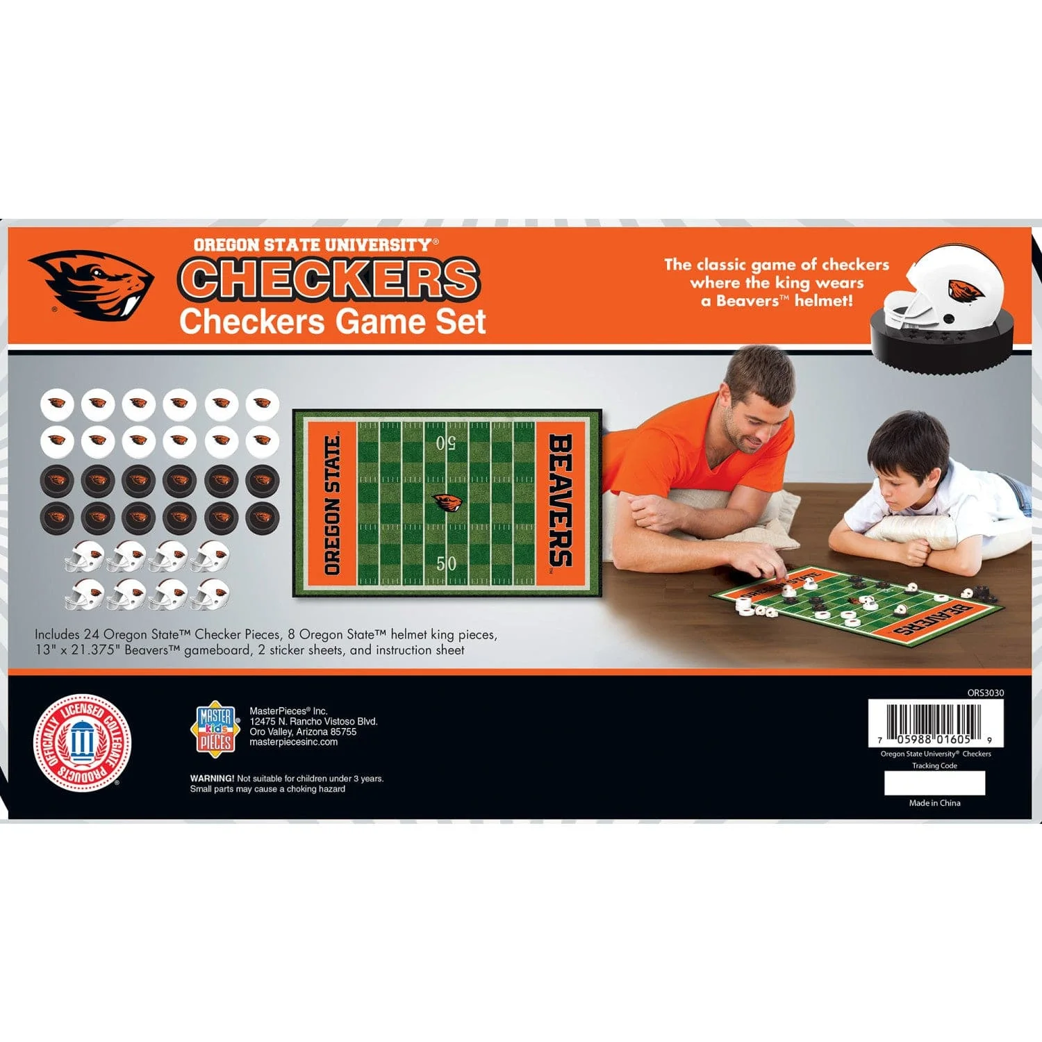 Oregon State Beavers Checkers Board Game - Image 3