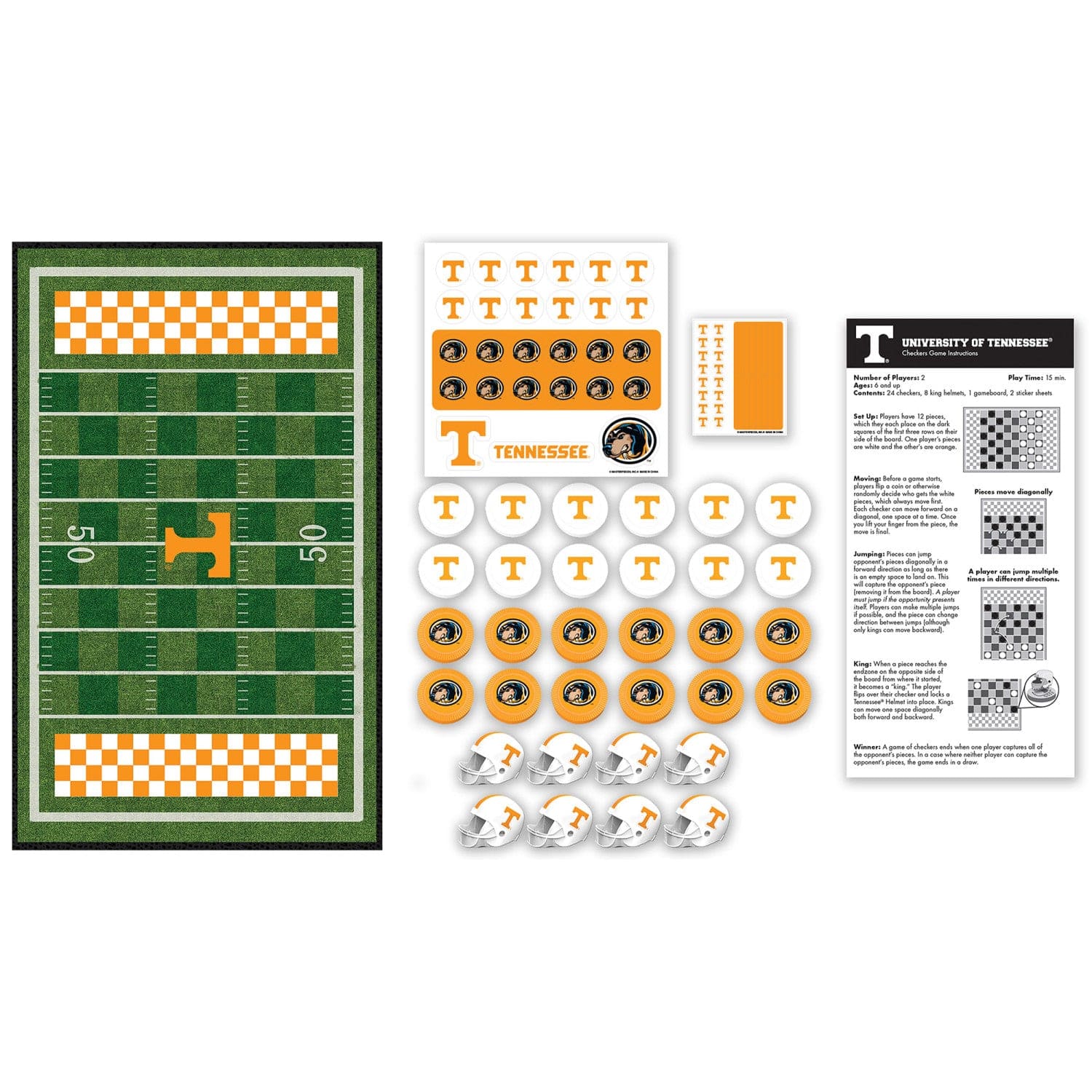 Tennessee Volunteers Checkers Board Game - Image 2