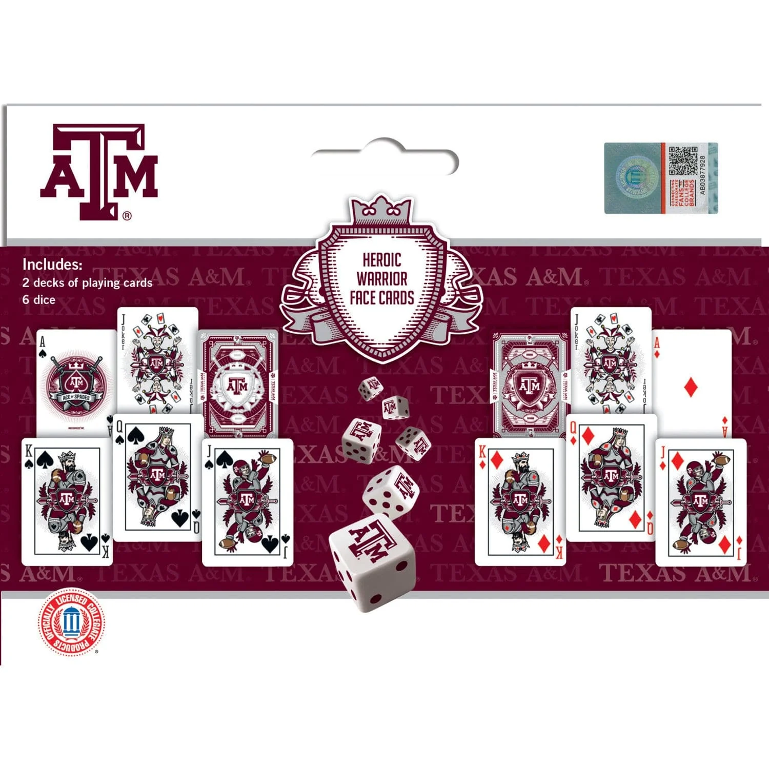 Texas A&M Aggies - 2-Pack Playing Cards & Dice Set - Image 3