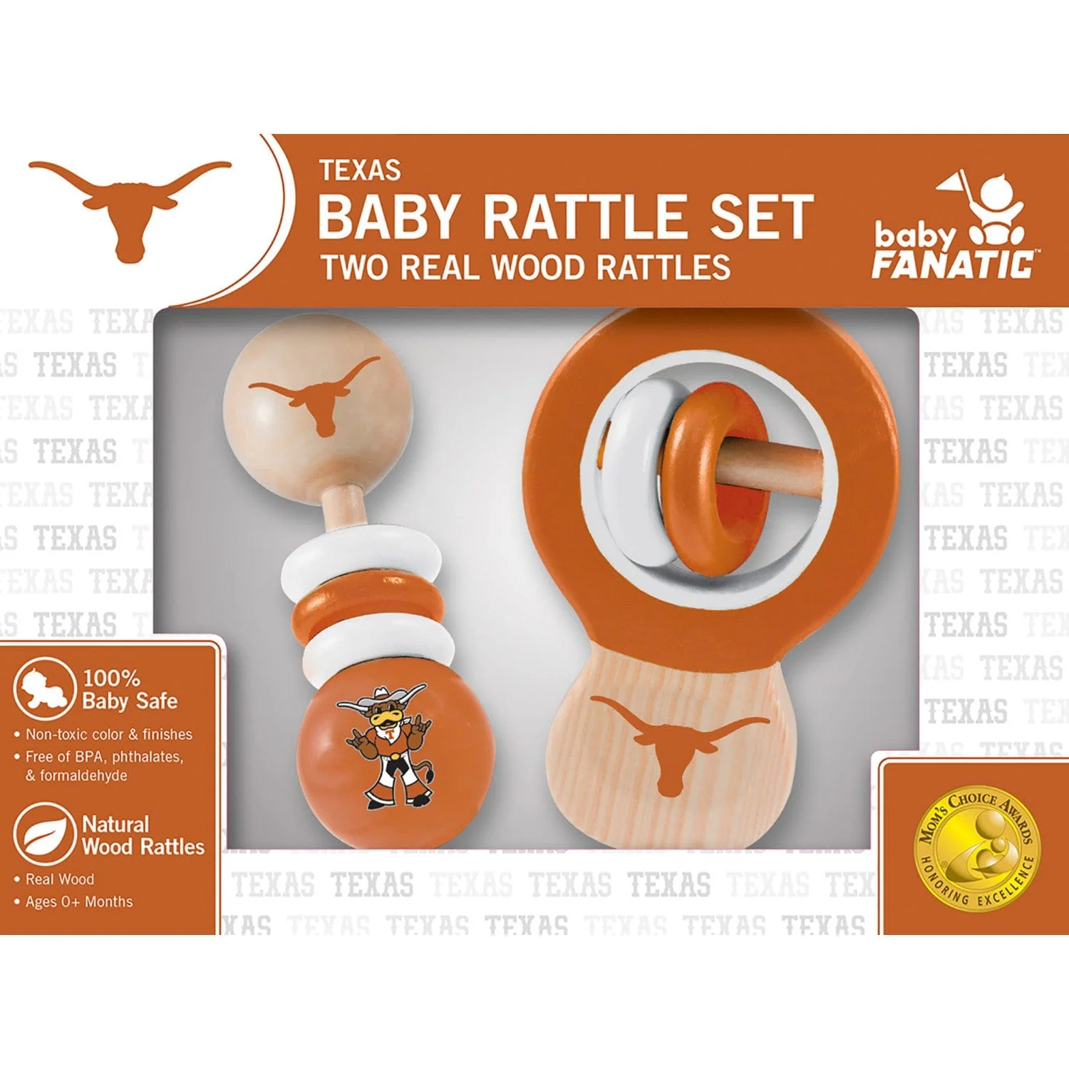 Texas Longhorns - Baby Rattles 2-Pack - Image 2