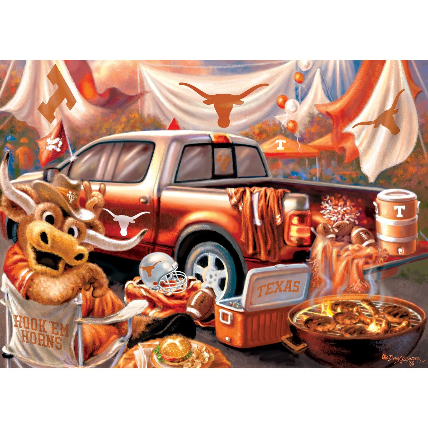 Texas Longhorns - Gameday 1000 Piece Jigsaw Puzzle - Image 2