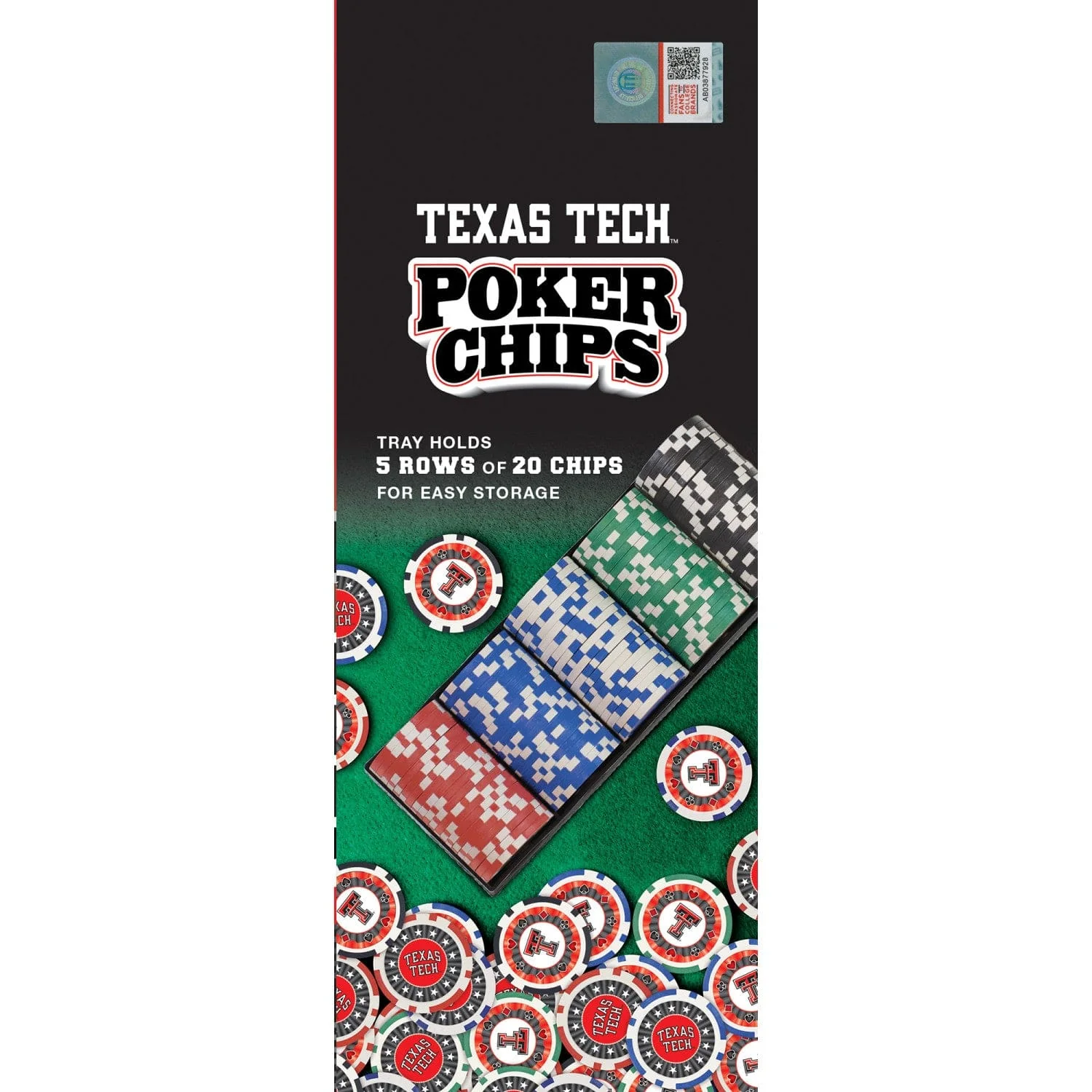 Texas Tech Red Raiders 100 Piece Poker Chips - Image 4