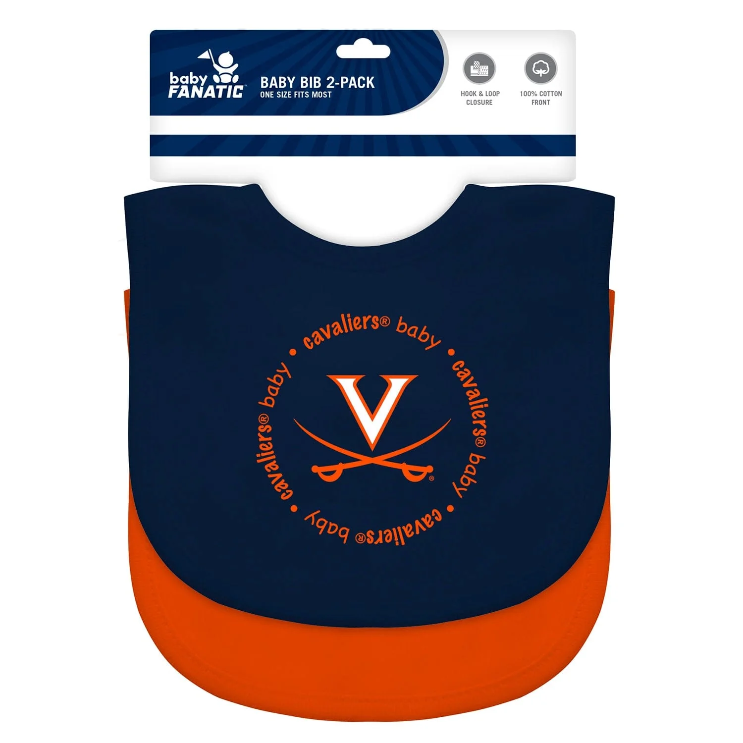 Virginia Cavaliers - Baby Bibs 2-Pack - Image 2