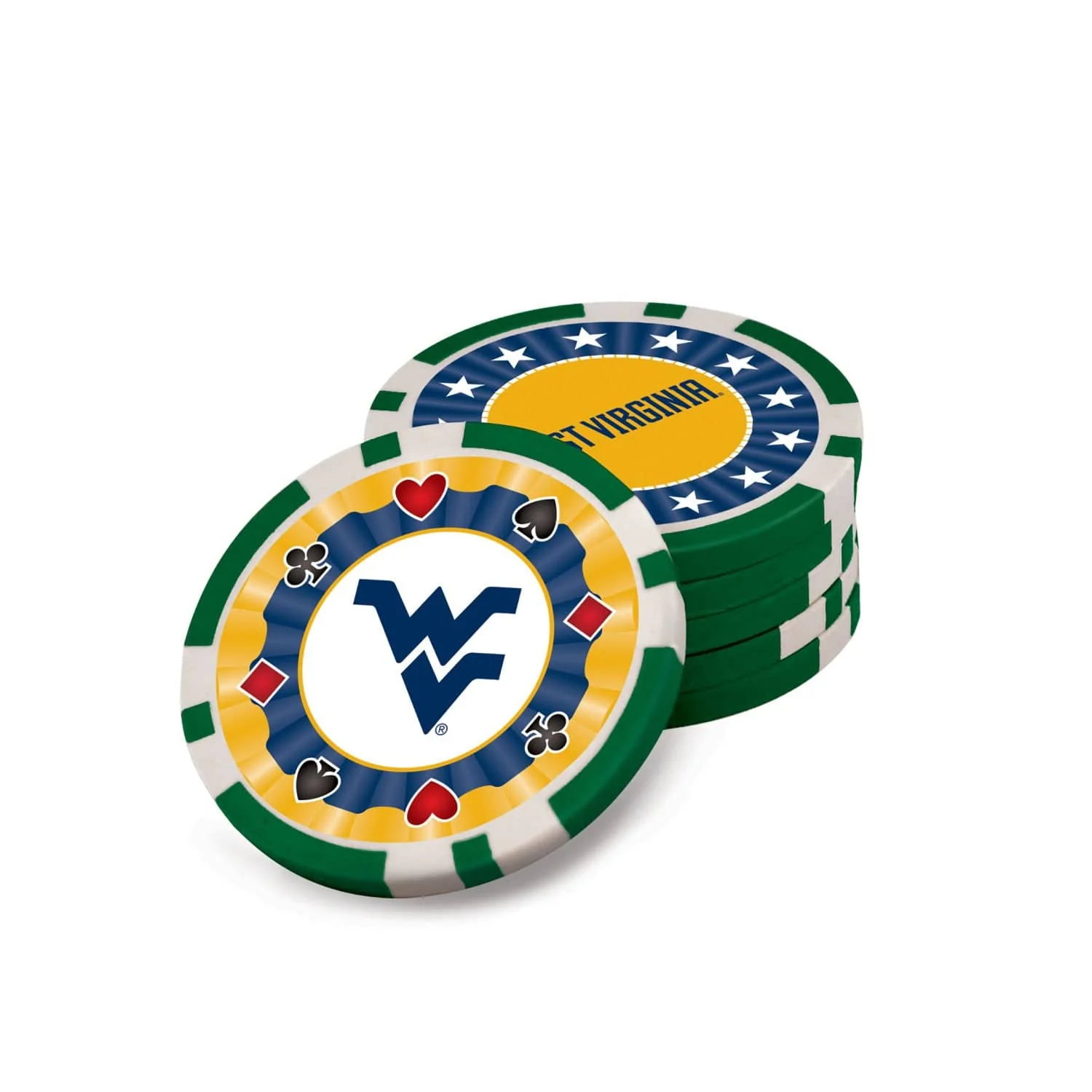 West Virginia Mountaineers 300 Piece Poker Set - Image 4