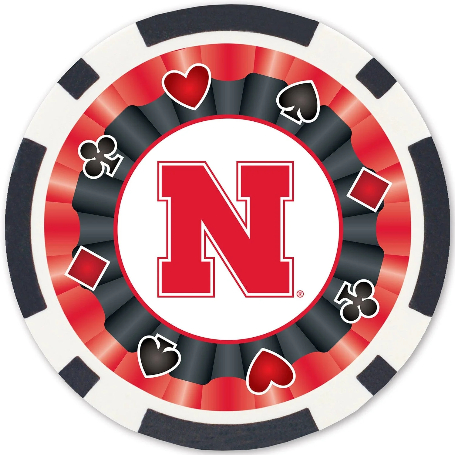 Nebraska Cornhuskers 100 Piece Poker Chips - Image 2