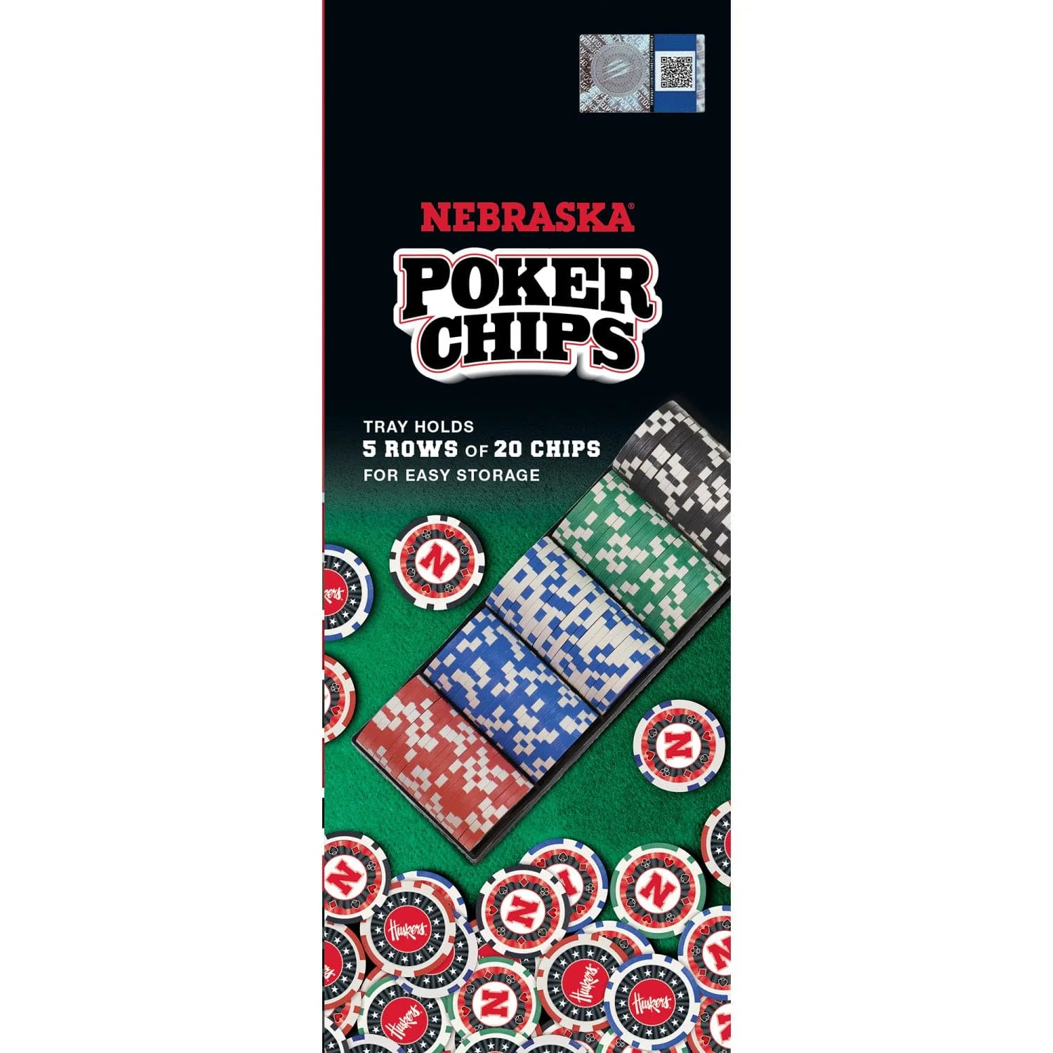 Nebraska Cornhuskers 100 Piece Poker Chips - Image 4
