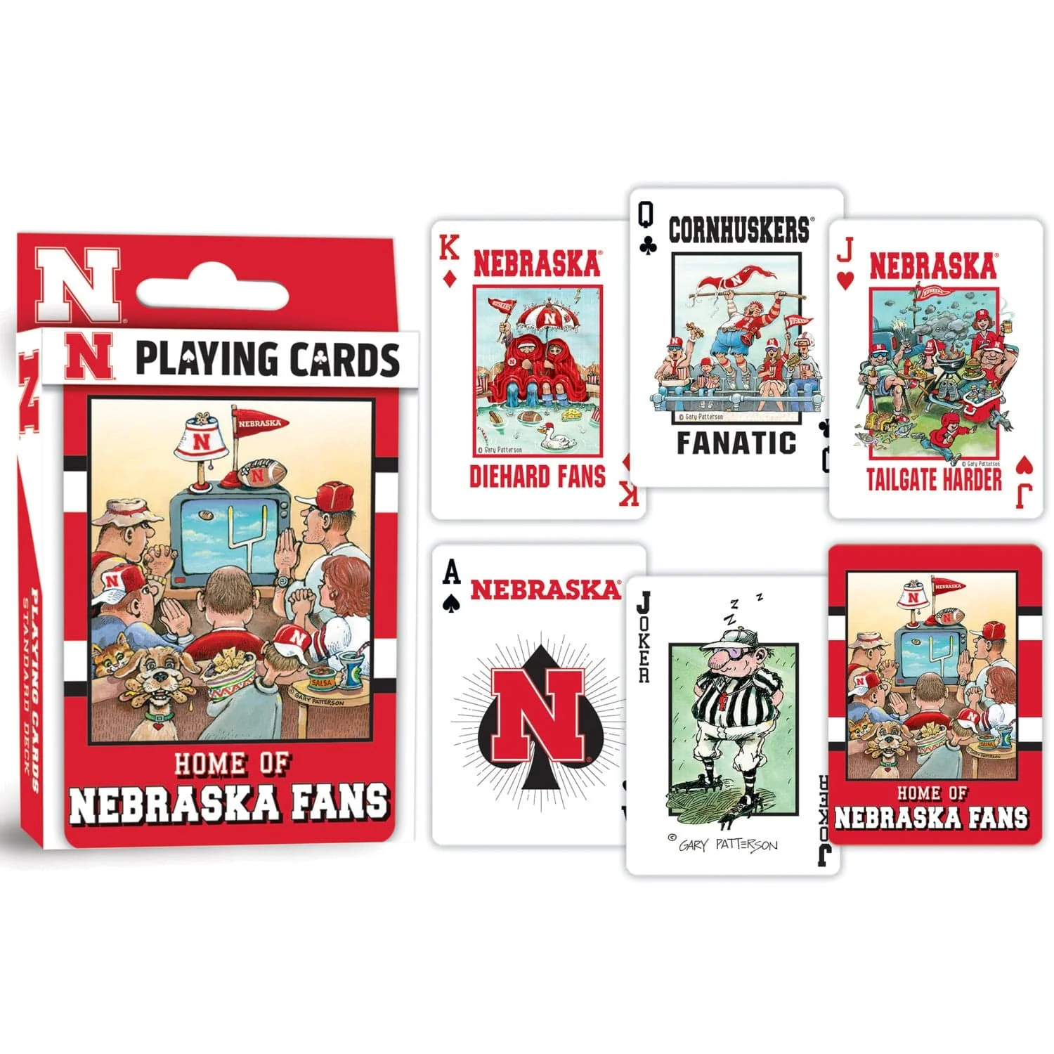 Nebraska Cornhuskers Fan Deck Playing Cards - 54 Card Deck - Image 3