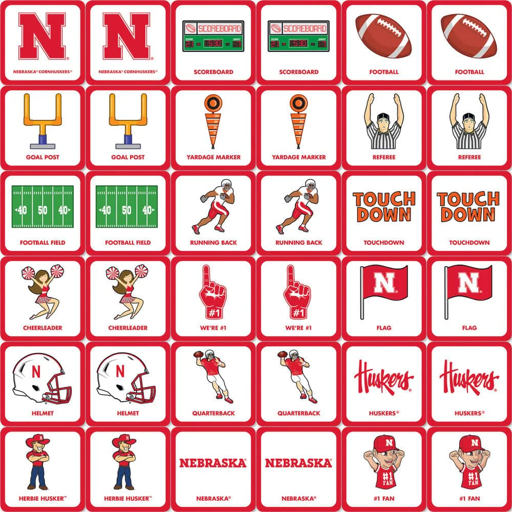 Nebraska Cornhuskers Matching Game - Image 2