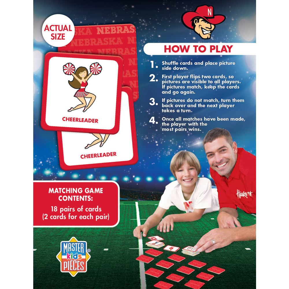 Nebraska Cornhuskers Matching Game - Image 3
