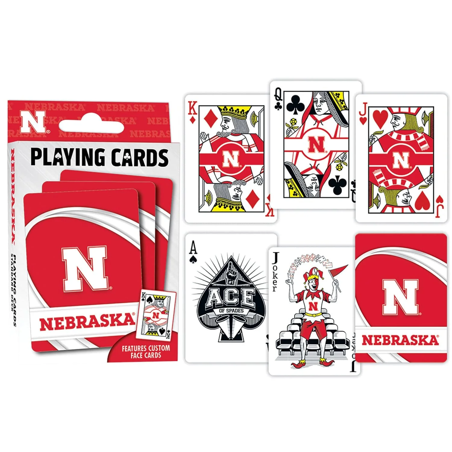 Nebraska Cornhuskers Playing Cards - 54 Card Deck - Image 3