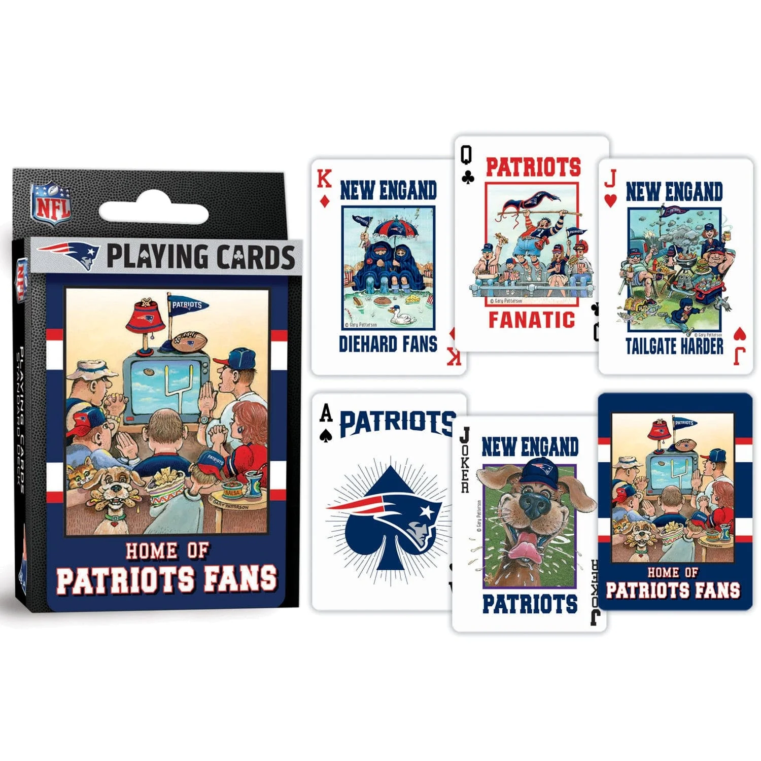 New England Patriots Fan Deck Playing Cards - 54 Card Deck - Image 3