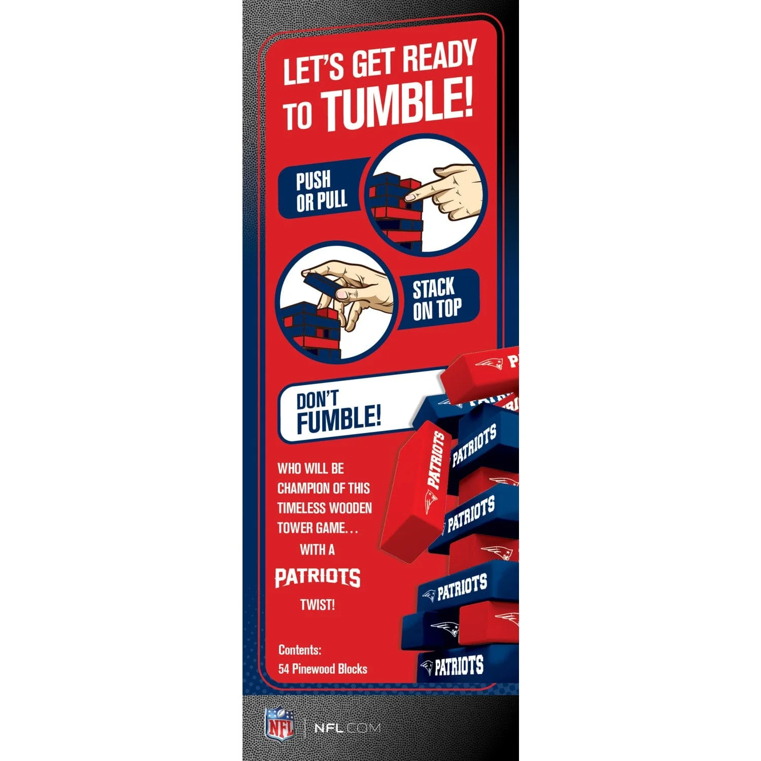 New England Patriots Tumble Tower - Image 3
