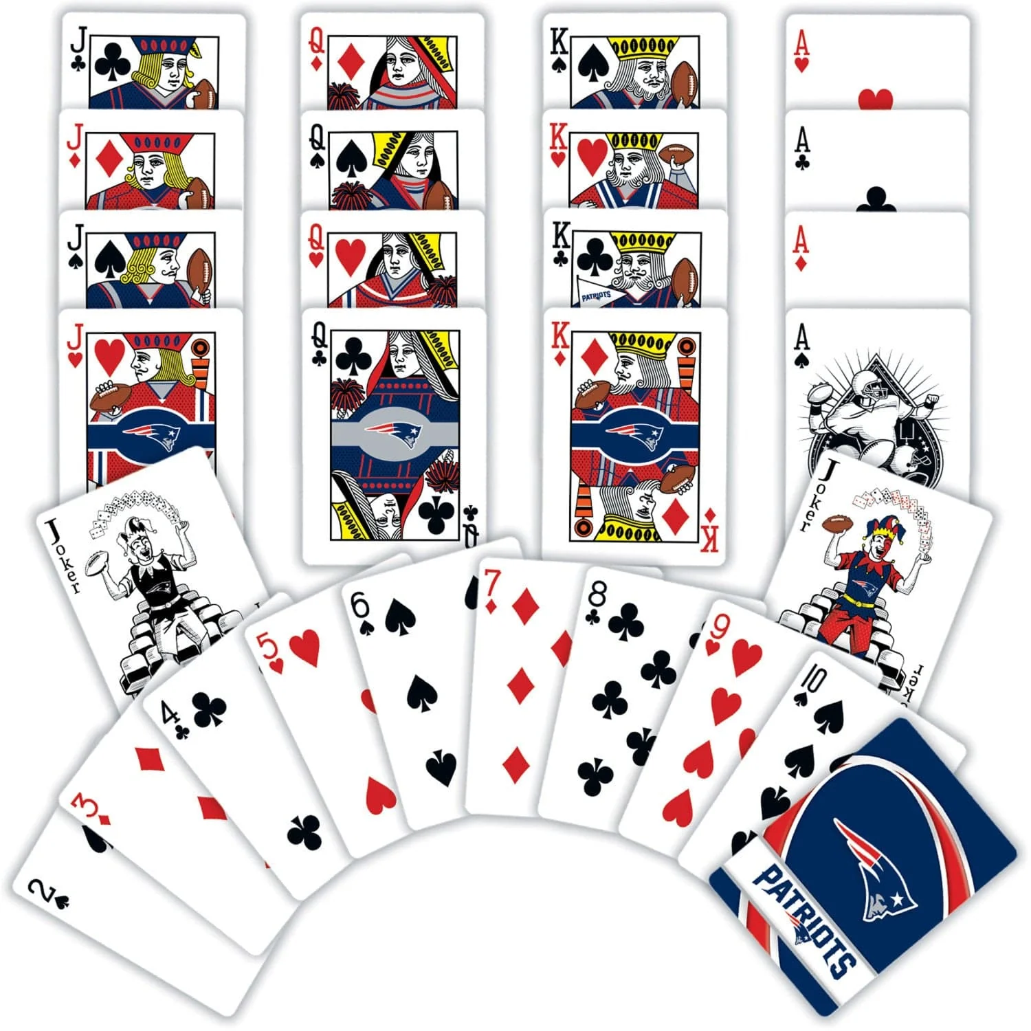 New England Patriots Playing Cards - 54 Card Deck - Image 2