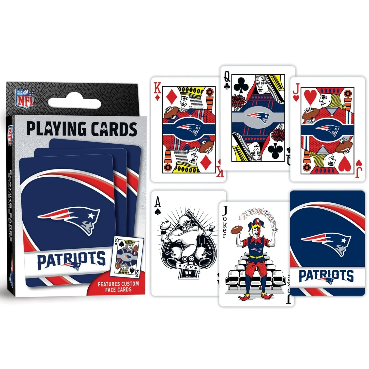New England Patriots Playing Cards - 54 Card Deck - Image 3