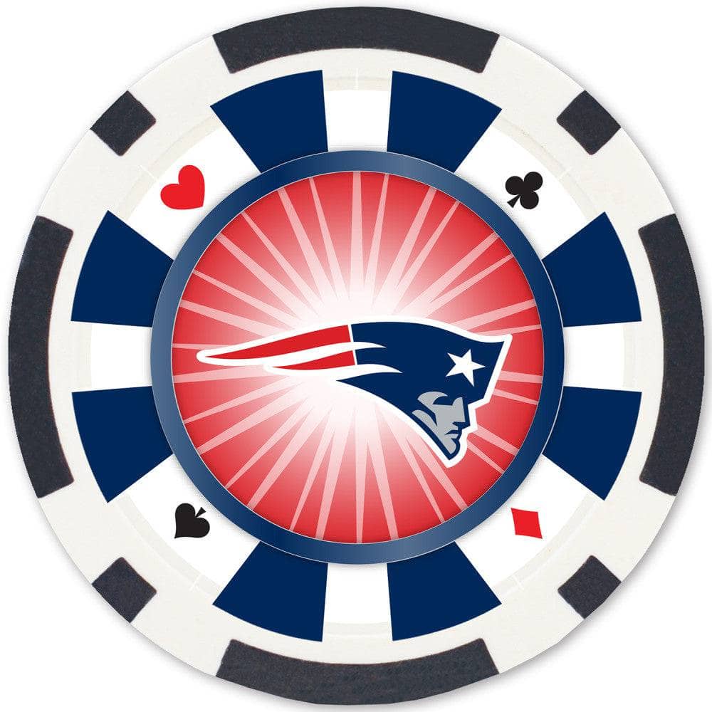 New England Patriots 100 Piece Poker Chips - Image 2