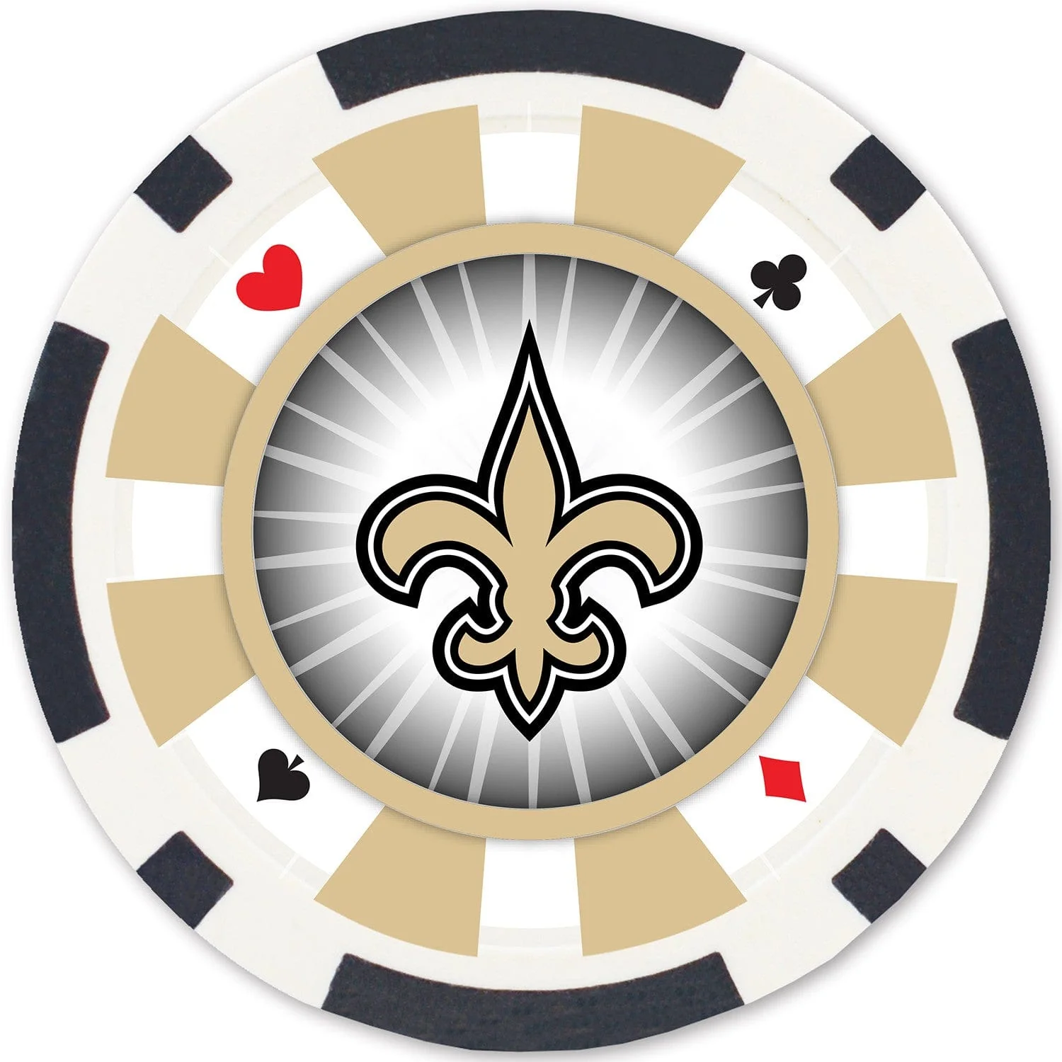 New Orleans Saints 100 Piece Poker Chips - Image 2