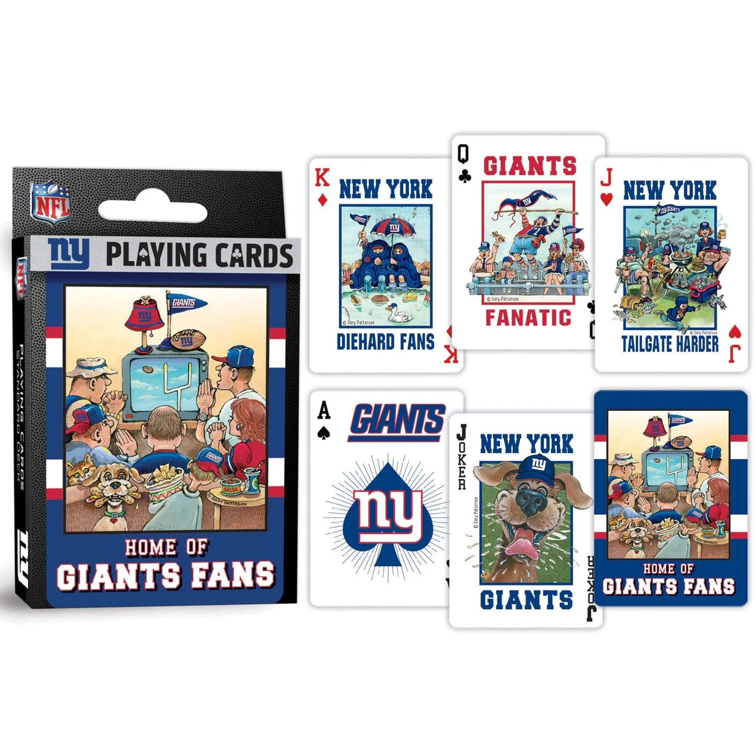 New York Giants Fan Deck Playing Cards - 54 Card Deck - Image 3