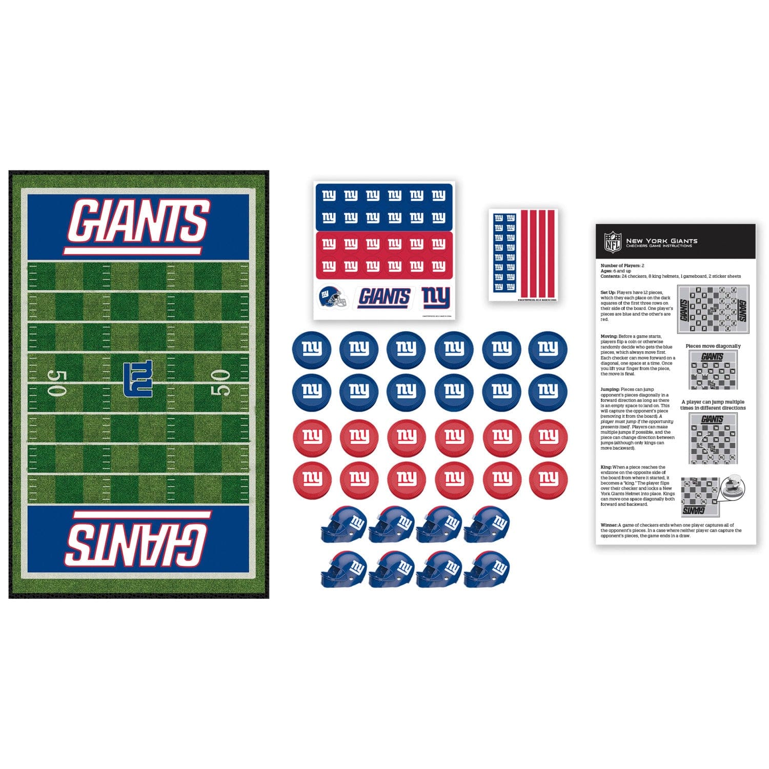 New York Giants Checkers Board Game - Image 2