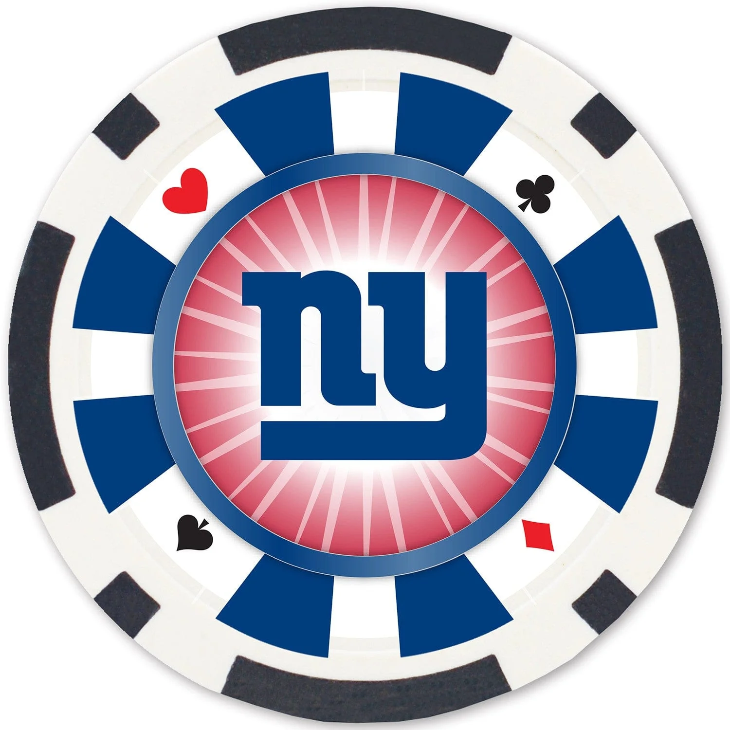 New York Giants 100 Piece Poker Chips - Image 2
