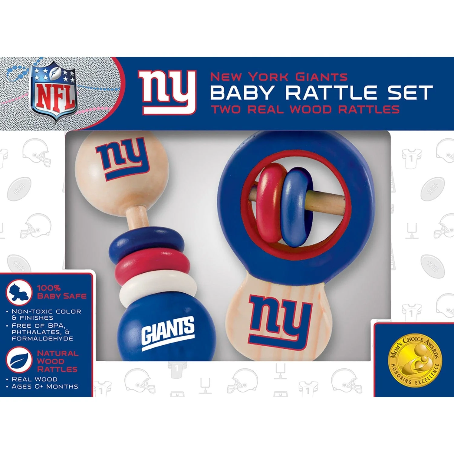 New York Giants - Baby Rattles 2-Pack - Image 2