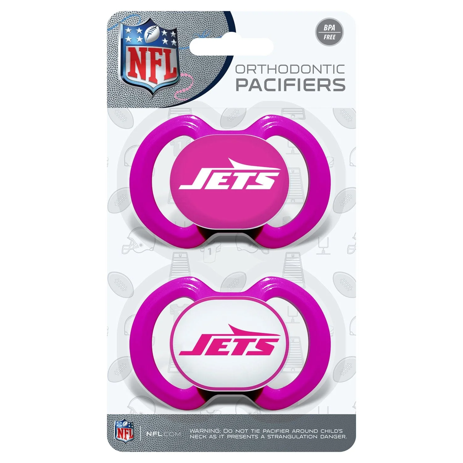 New York Jets - Pink Pacifier 2-Pack - Image 2