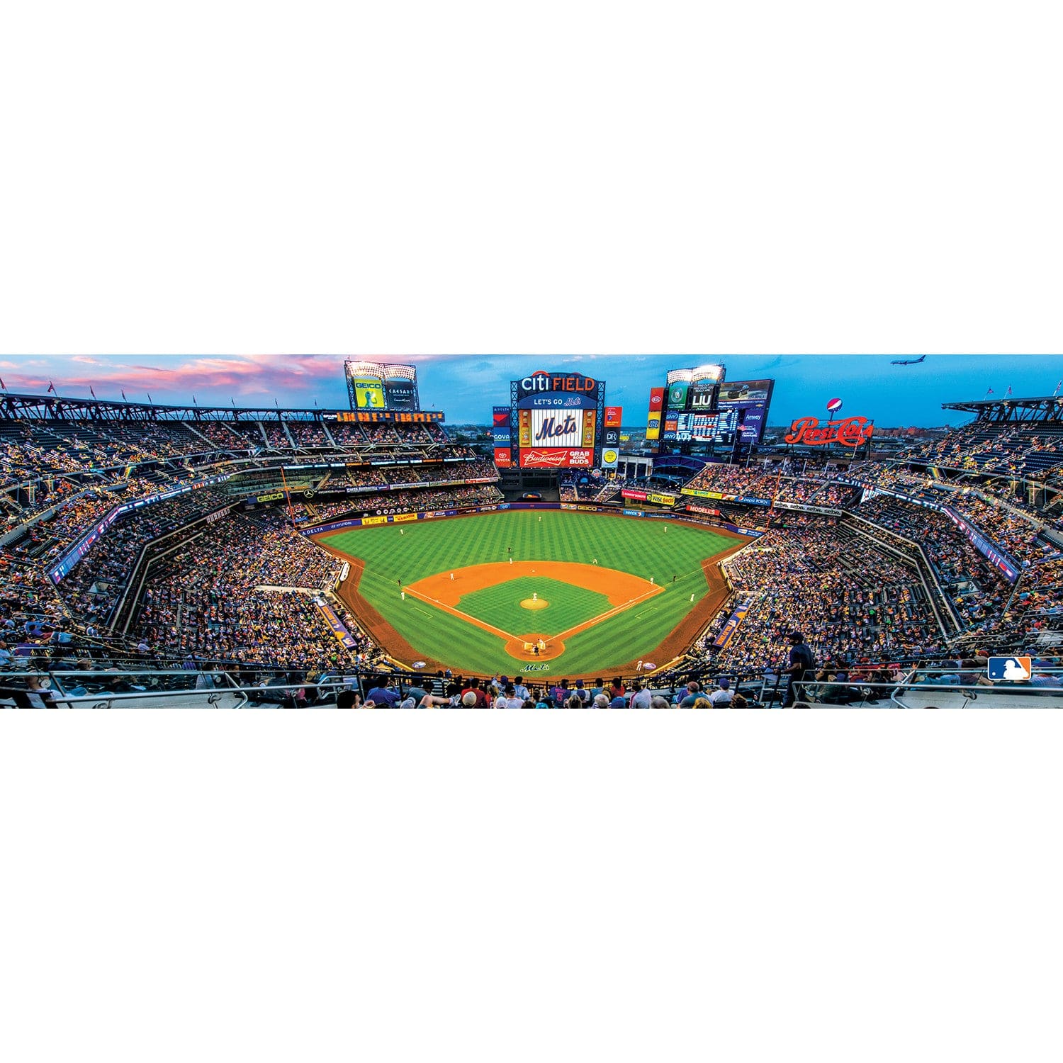 New York Mets - 1000 Piece Panoramic Jigsaw Puzzle - Image 2