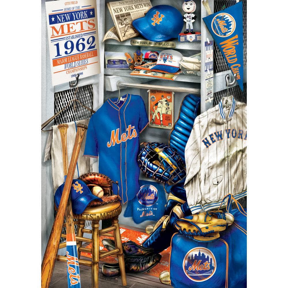 New York Mets - Locker Room 500 Piece Jigsaw Puzzle - Image 2