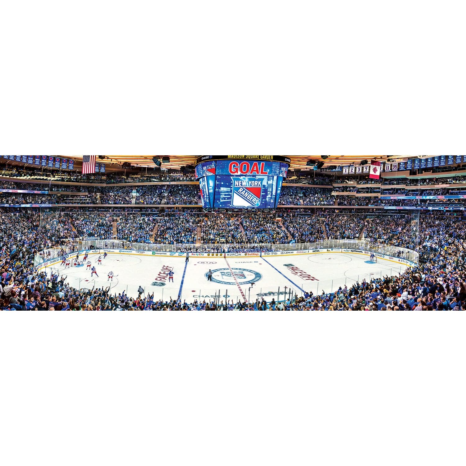 New York Rangers - 1000 Piece Panoramic Jigsaw Puzzle - Image 2