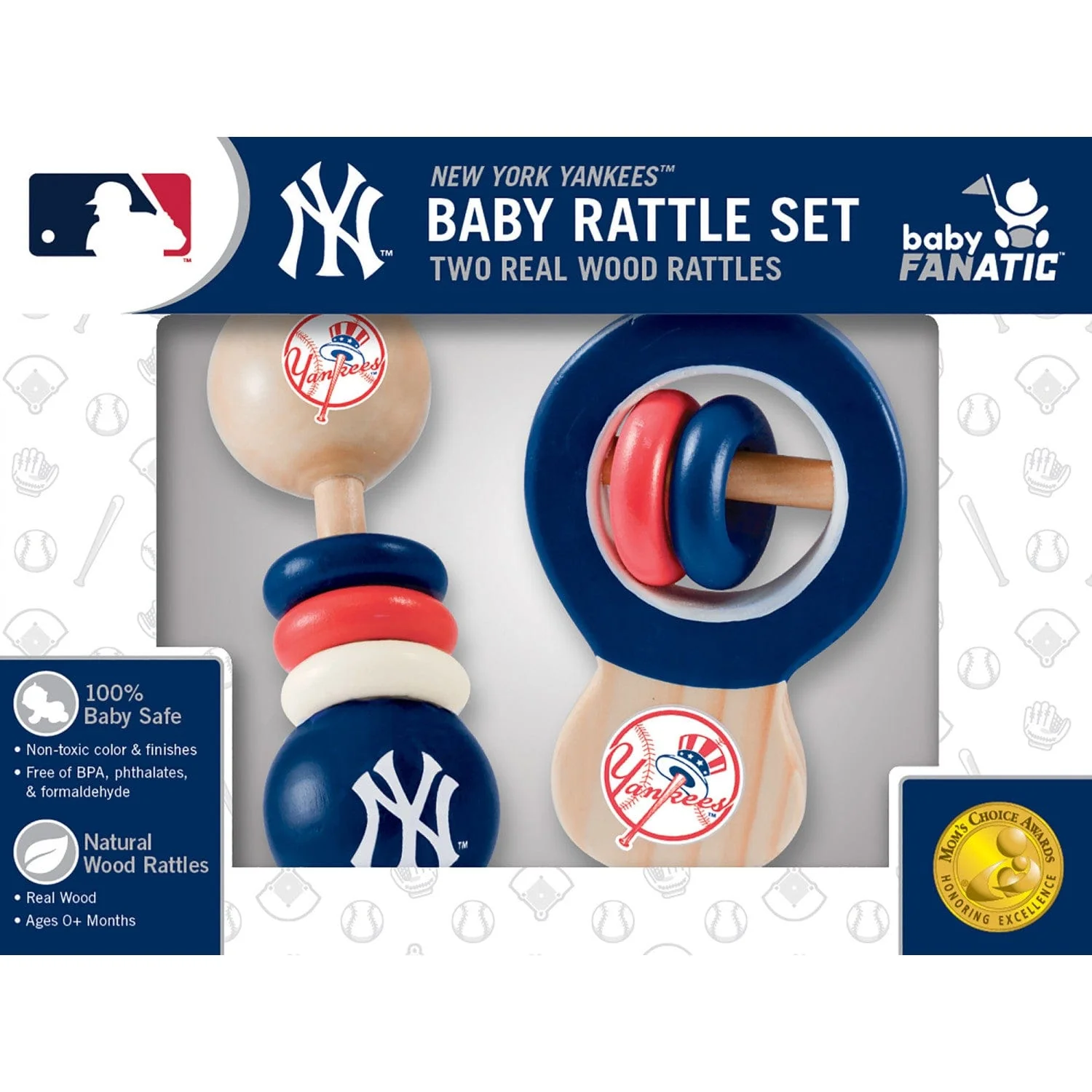 New York Yankees - Baby Rattles 2-Pack - Image 2