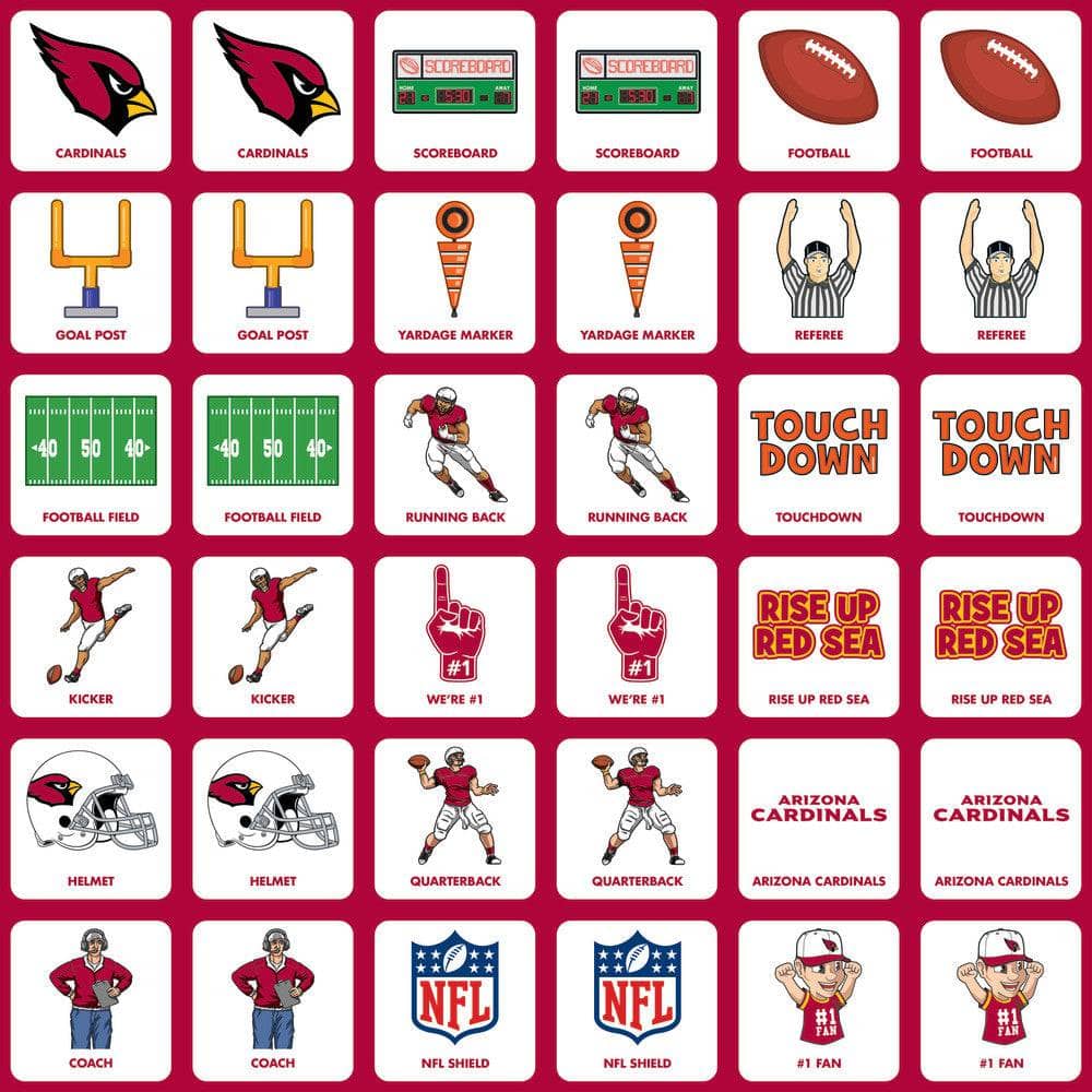 Arizona Cardinals Matching Game - Image 2
