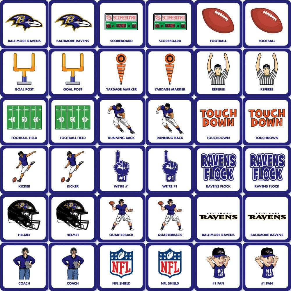 Baltimore Ravens Matching Game - Image 2