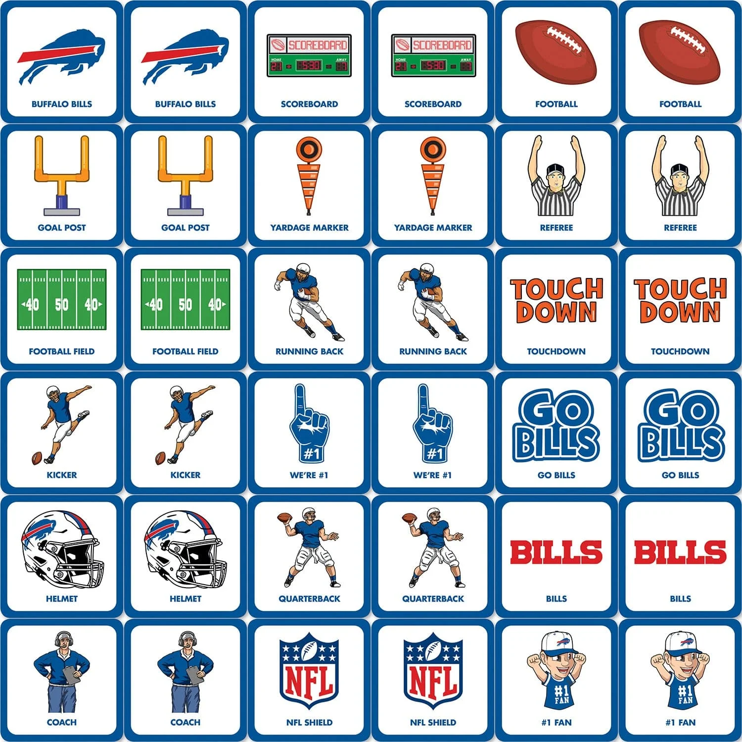 Buffalo Bills Matching Game - Image 2