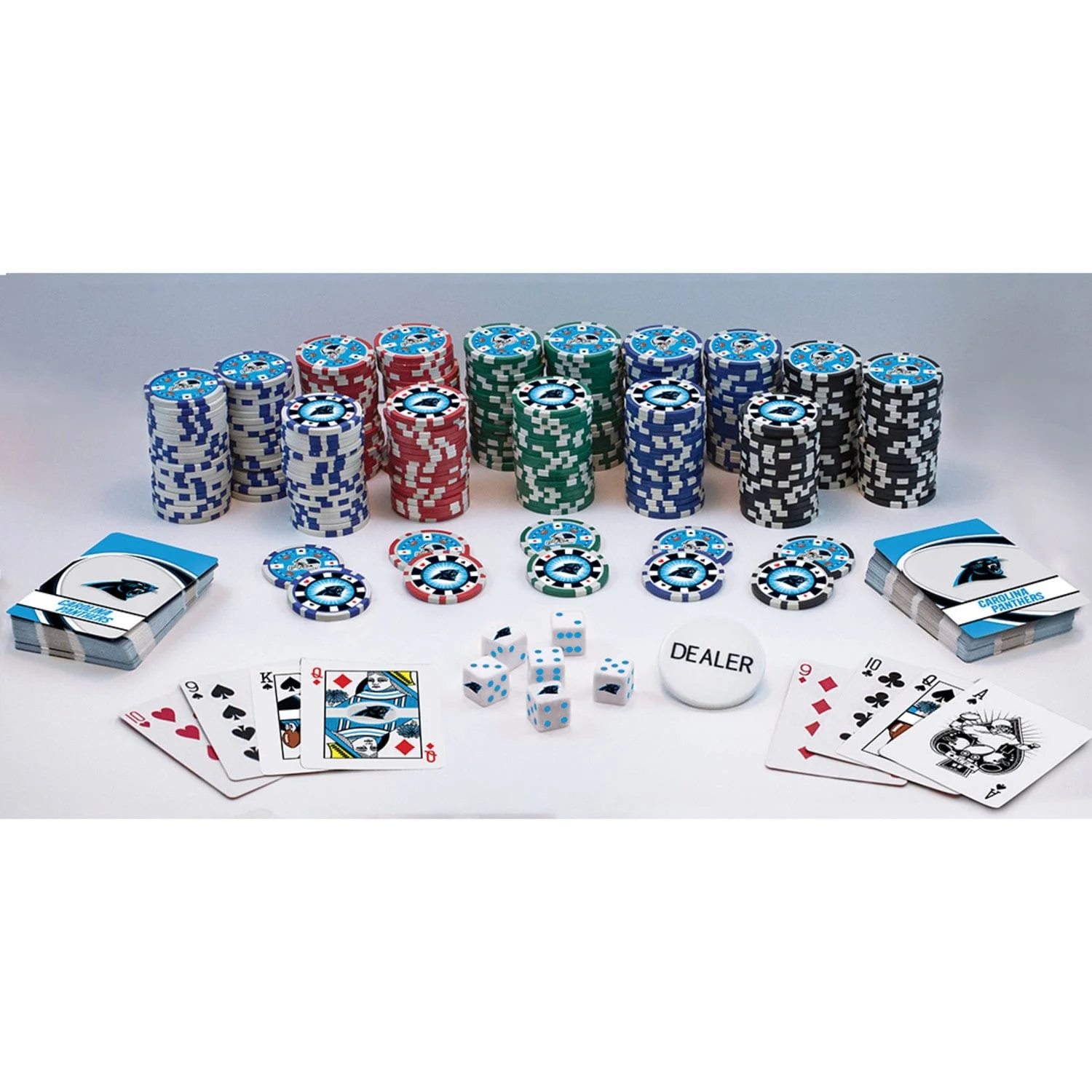 Carolina Panthers 300 Piece Poker Set - Image 2