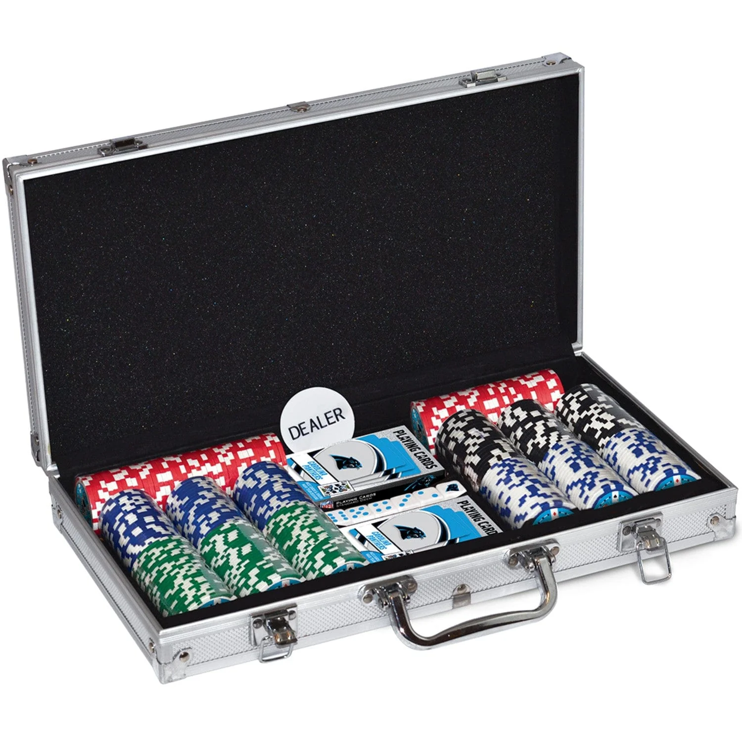 Carolina Panthers 300 Piece Poker Set - Image 3