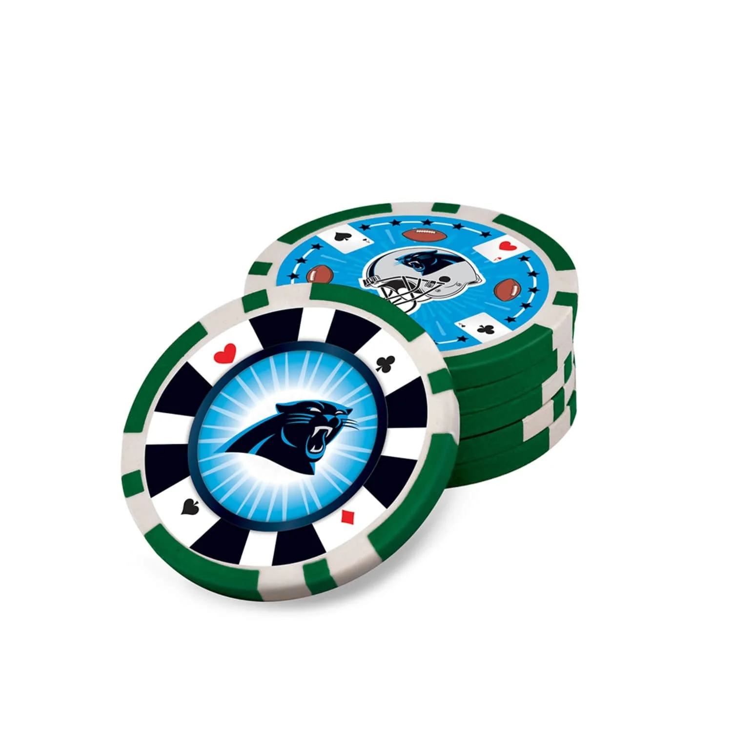 Carolina Panthers 300 Piece Poker Set - Image 4