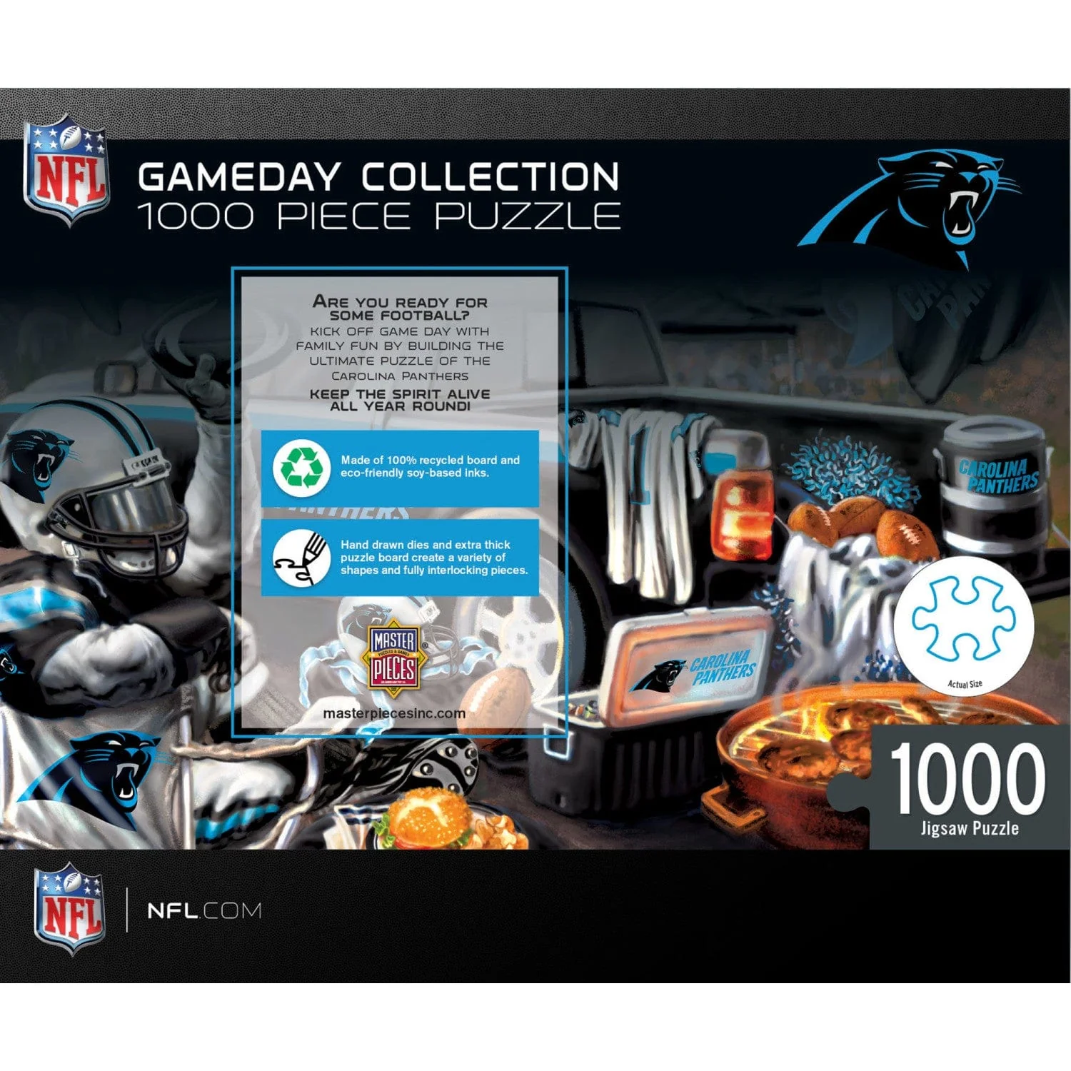 Carolina Panthers - Gameday 1000 Piece Jigsaw Puzzle - Image 3