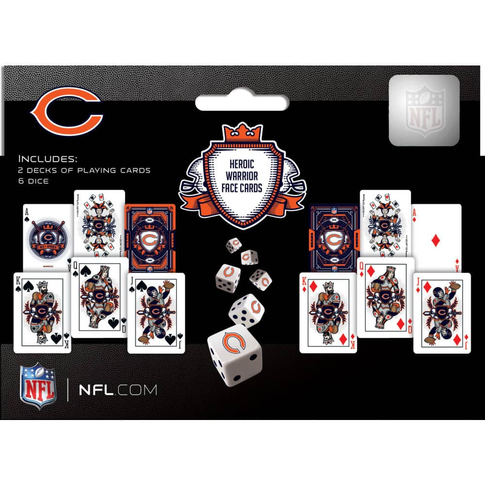 Chicago Bears - 2-Pack Playing Cards & Dice Set - Image 3