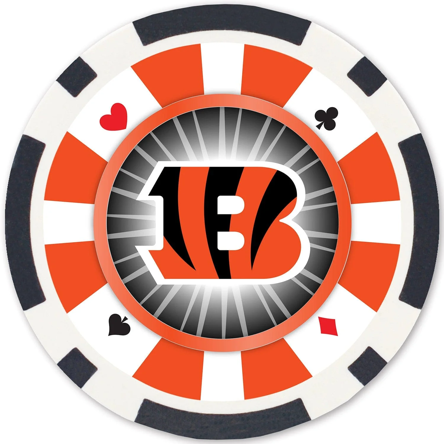 Cincinnati Bengals 100 Piece Poker Chips - Image 2