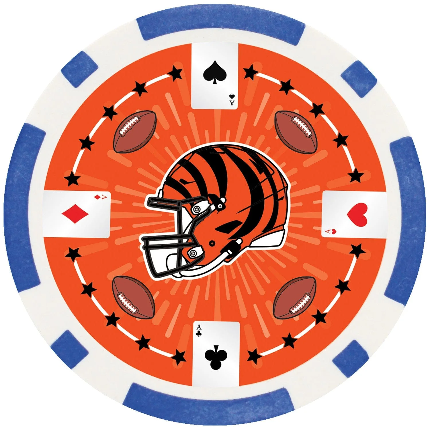 Cincinnati Bengals 100 Piece Poker Chips - Image 3