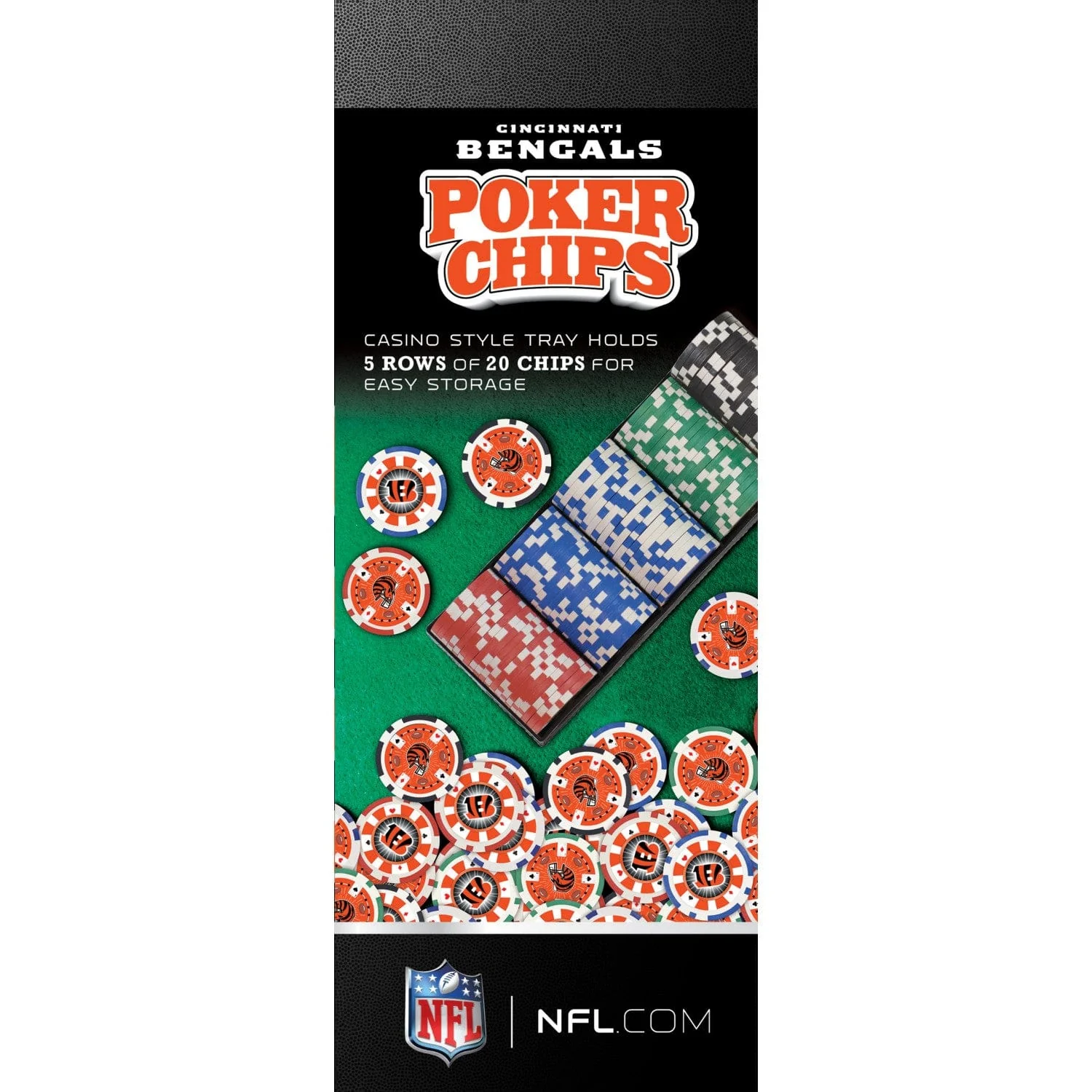 Cincinnati Bengals 100 Piece Poker Chips - Image 4
