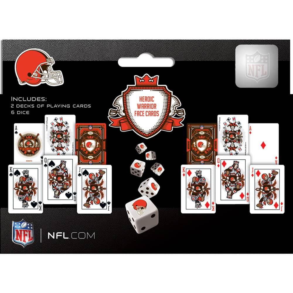 Cleveland Browns - 2-Pack Playing Cards & Dice Set - Image 3