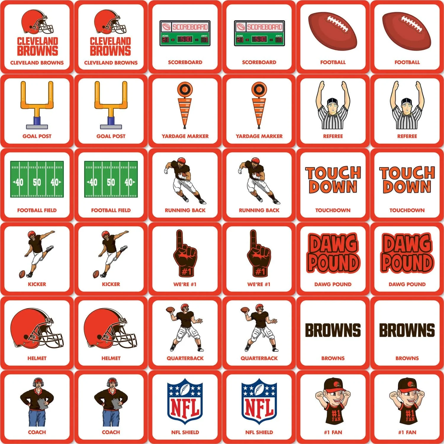 Cleveland Browns Matching Game - Image 2
