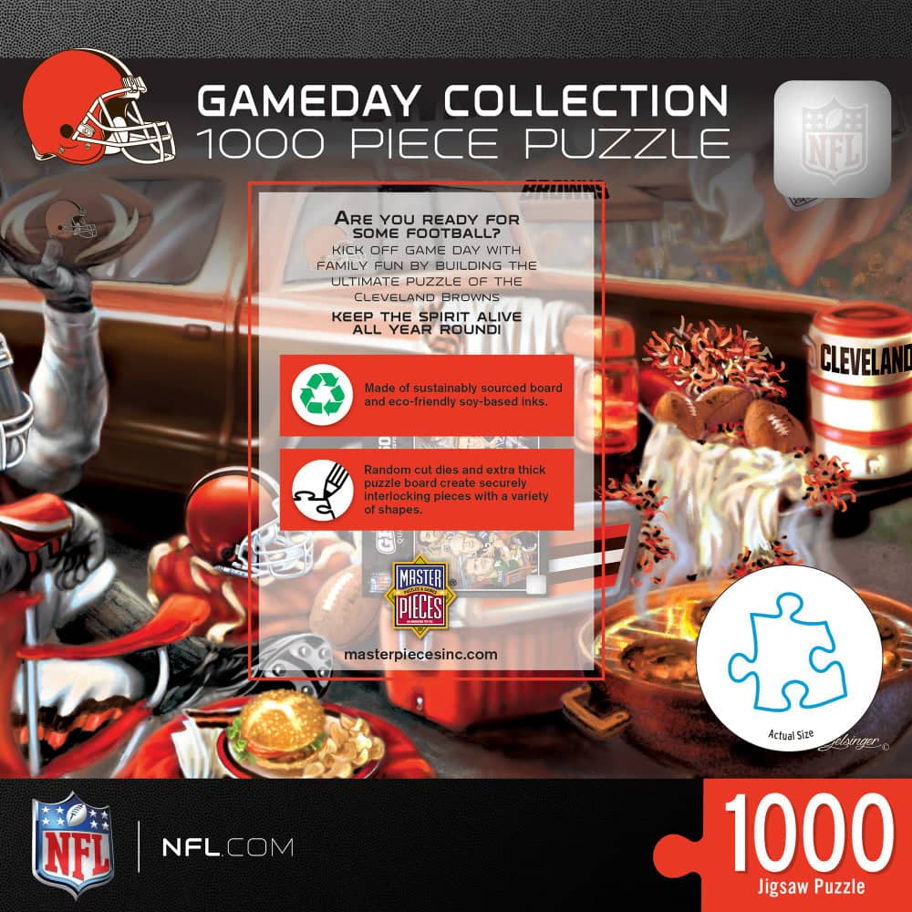 Cleveland Browns - Gameday 1000 Piece Jigsaw Puzzle - Image 3
