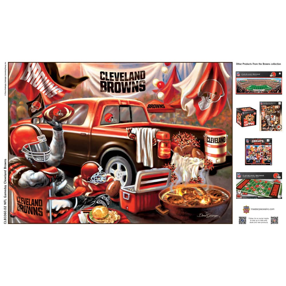 Cleveland Browns - Gameday 1000 Piece Jigsaw Puzzle - Image 4