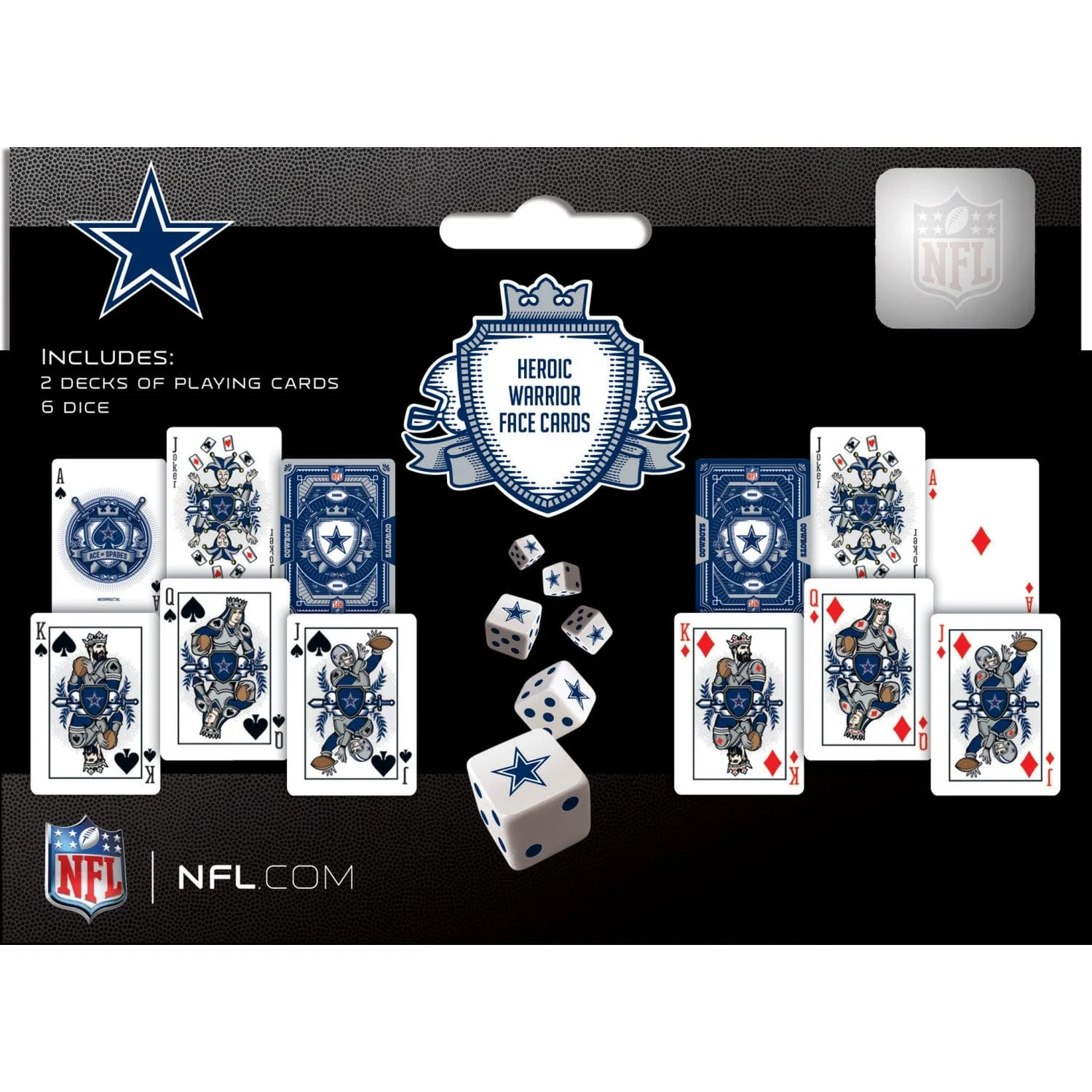 Dallas Cowboys - 2-Pack Playing Cards & Dice Set - Image 3